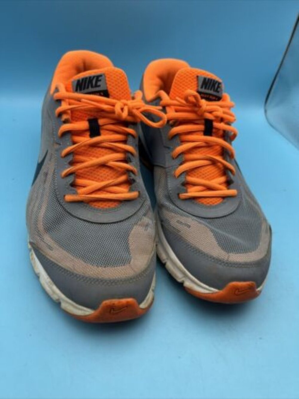 Nike Mens Reax Run 9 Running Shoes Orange 653617-402 Lace Up Low Top Mesh 11